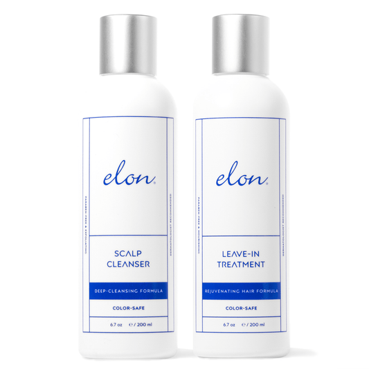 Elon Scalp Cleanser & Leave - In Package - elonessentials.com