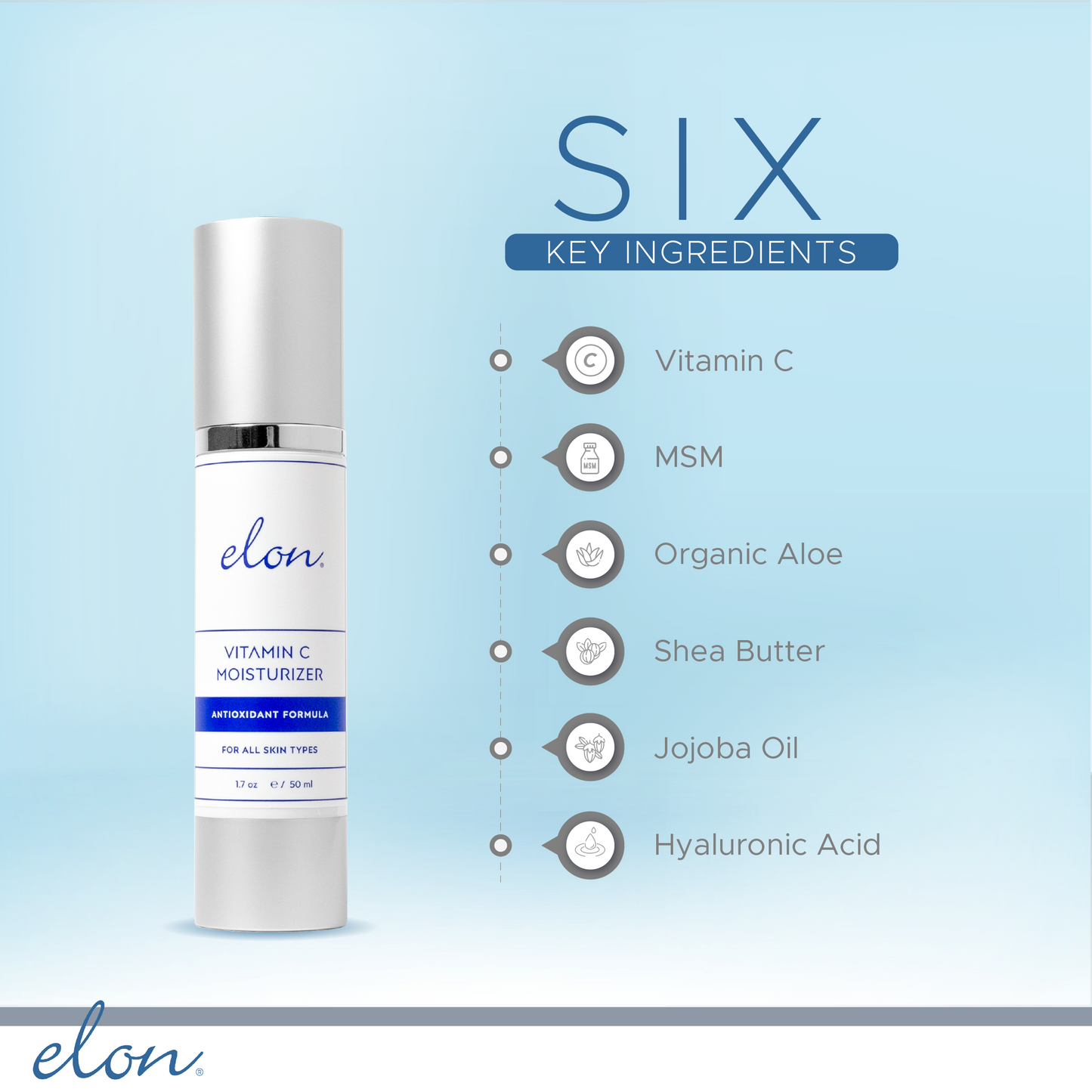 Elon Vitamin C Moisturizer: Fragrance-Free & For All Skin Types