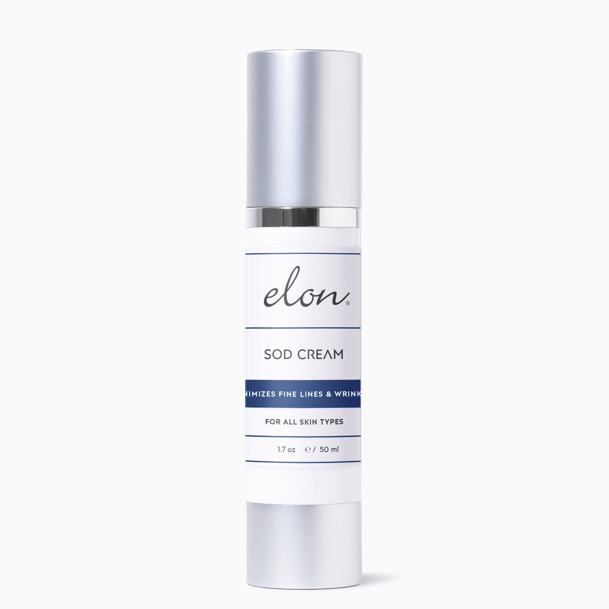 Elon SOD Cream - front image of pump