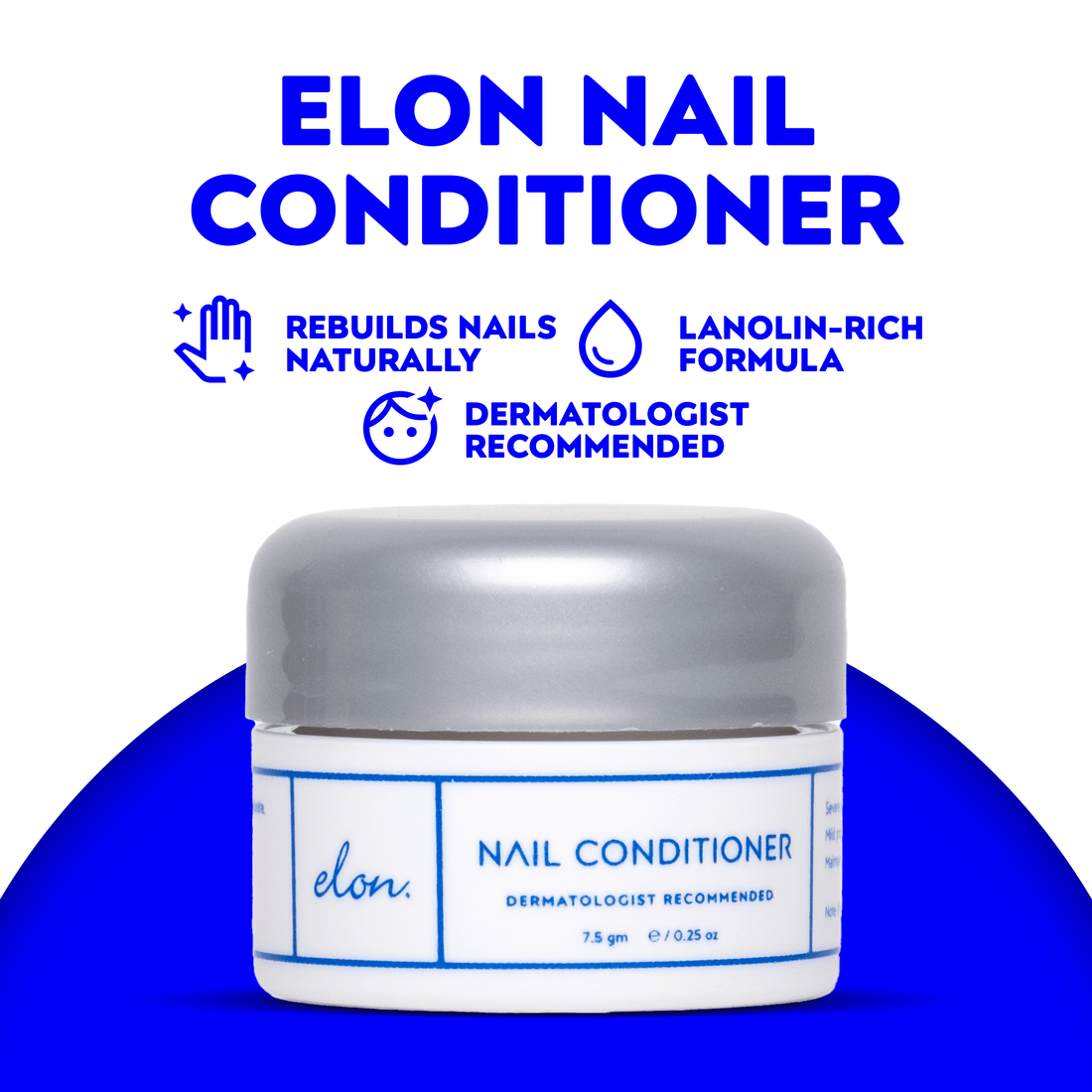 Elon Lanolin - Rich Nail Conditioner (7.5 gm Jar) - elonessentials.com