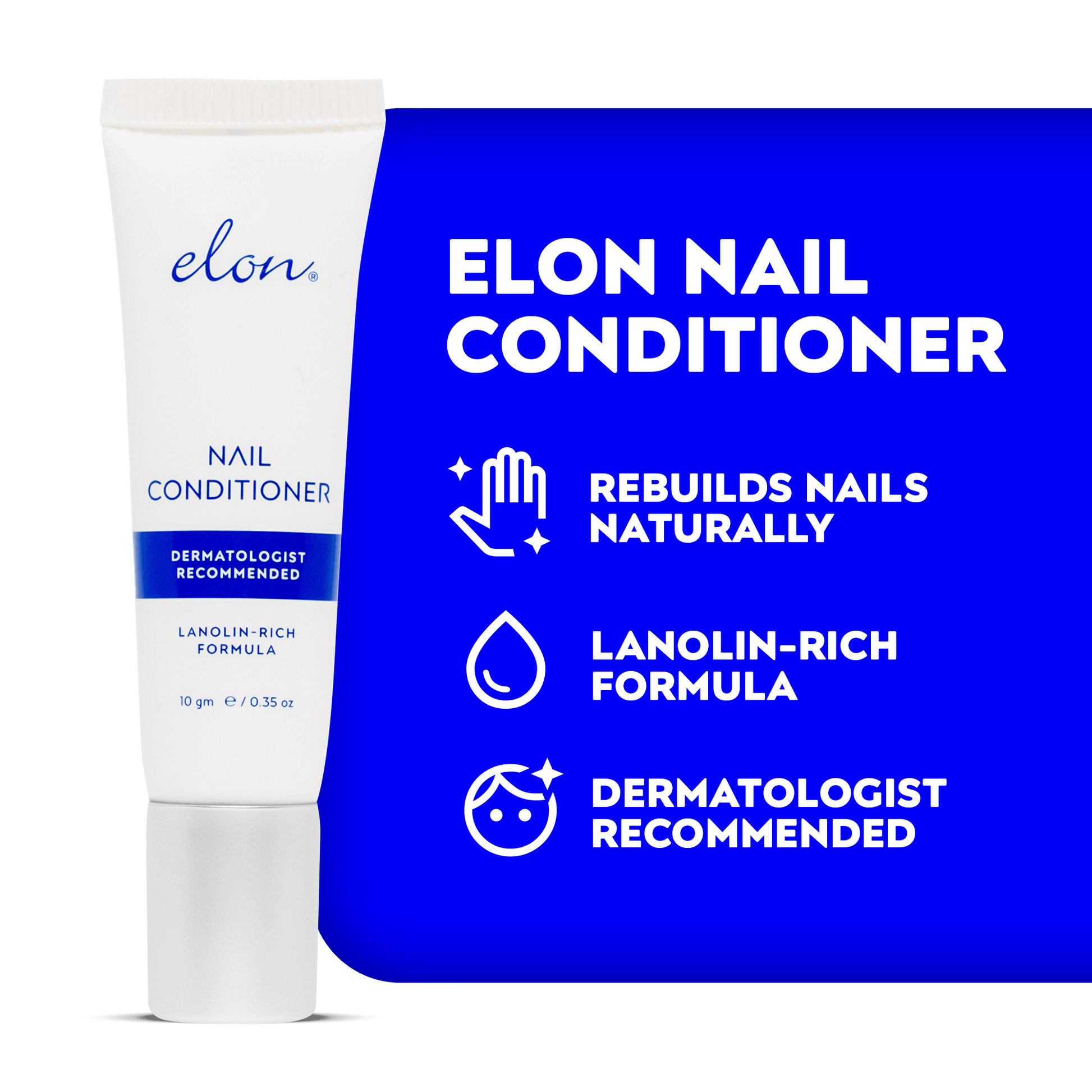 Elon Lanolin Rich Nail Conditioner 3 - Pack (10 gm Tube) - elonessentials.com