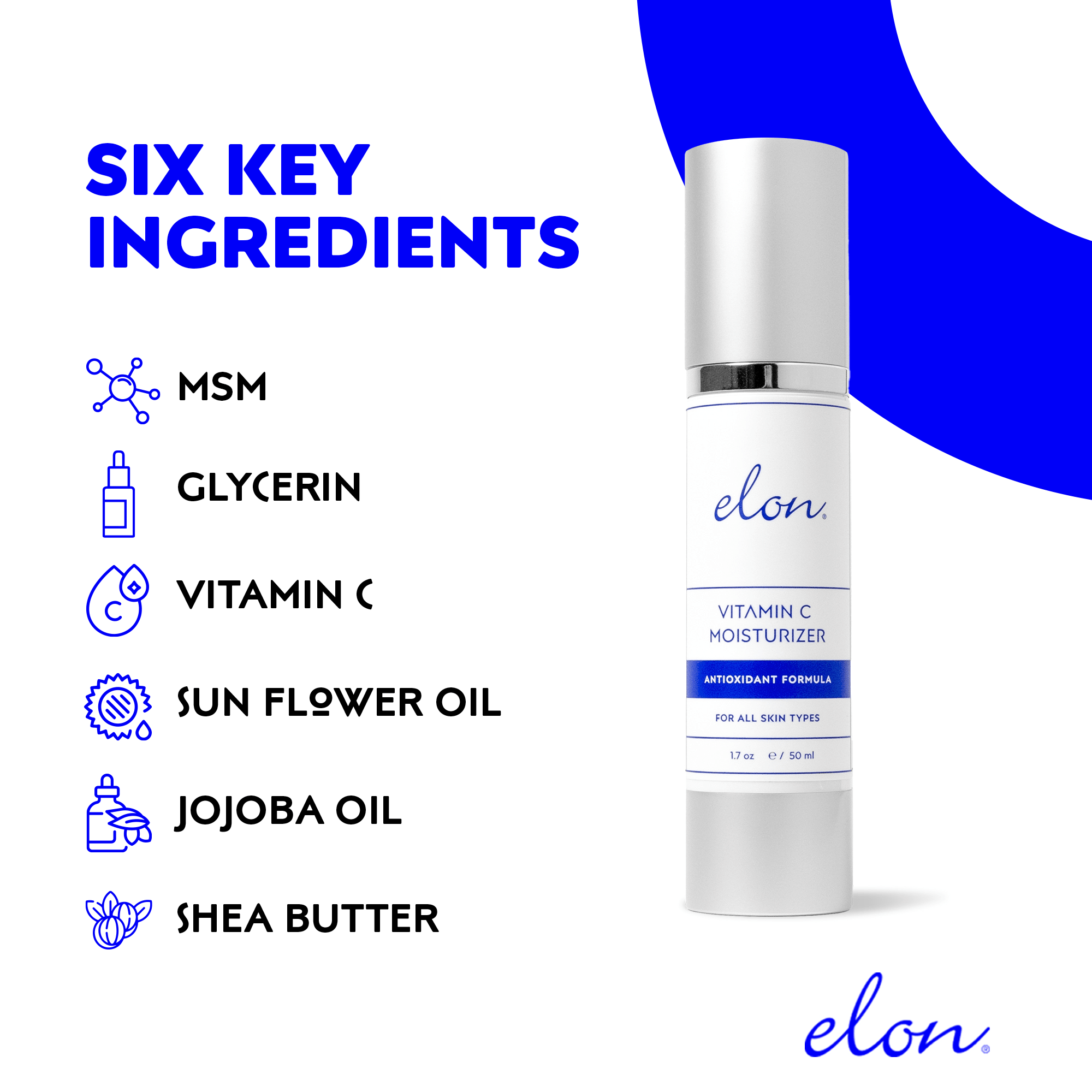 Elon Vitamin C Moisturizer: Fragrance-Free & For All Skin Types - elonessentials.com
