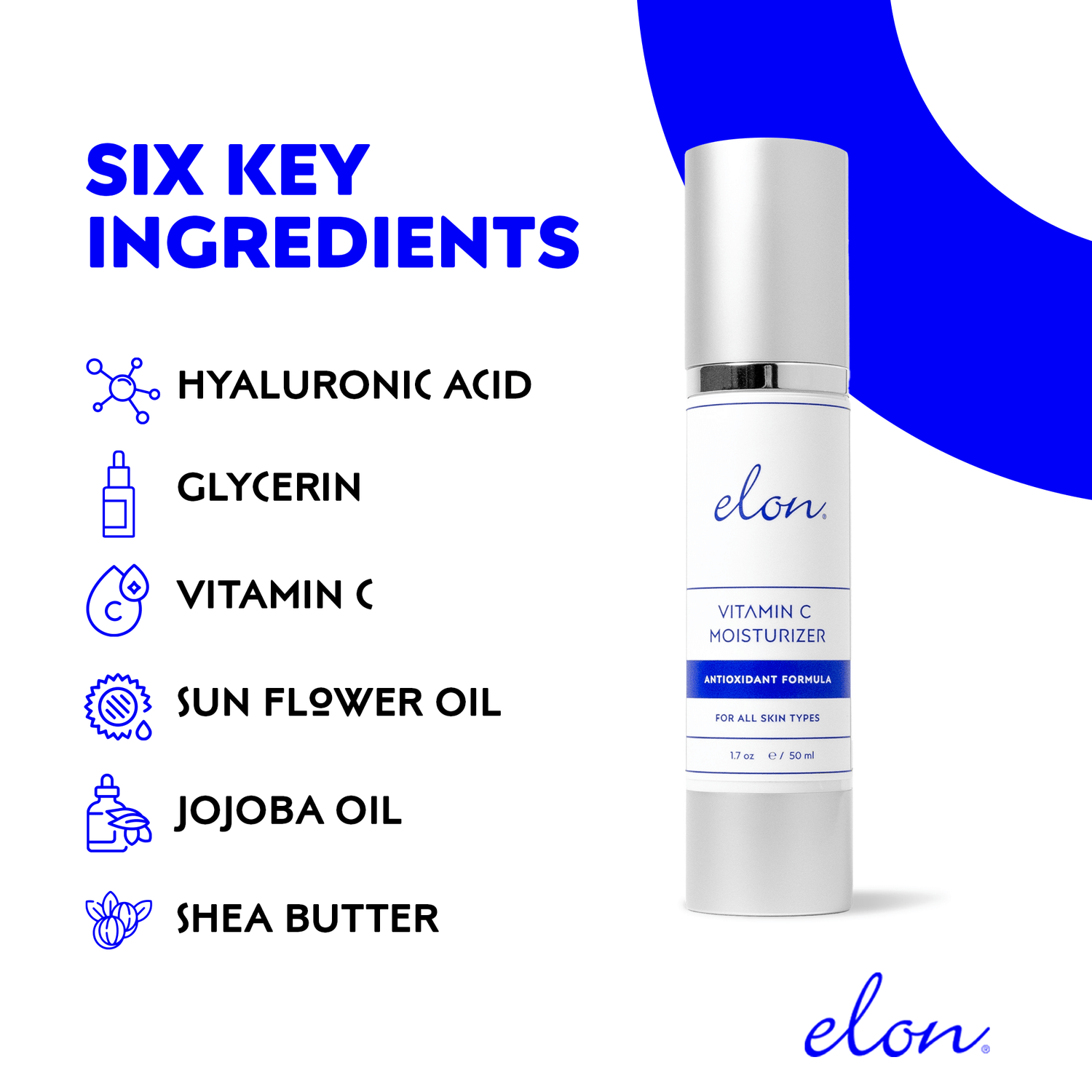 Elon Vitamin C Moisturizer: Fragrance-Free & For All Skin Types - elonessentials.com