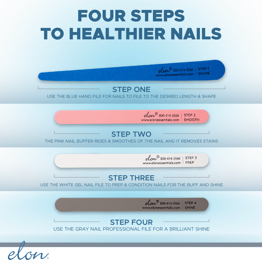 Elon Professional Nail Care File System - elonessentials.com