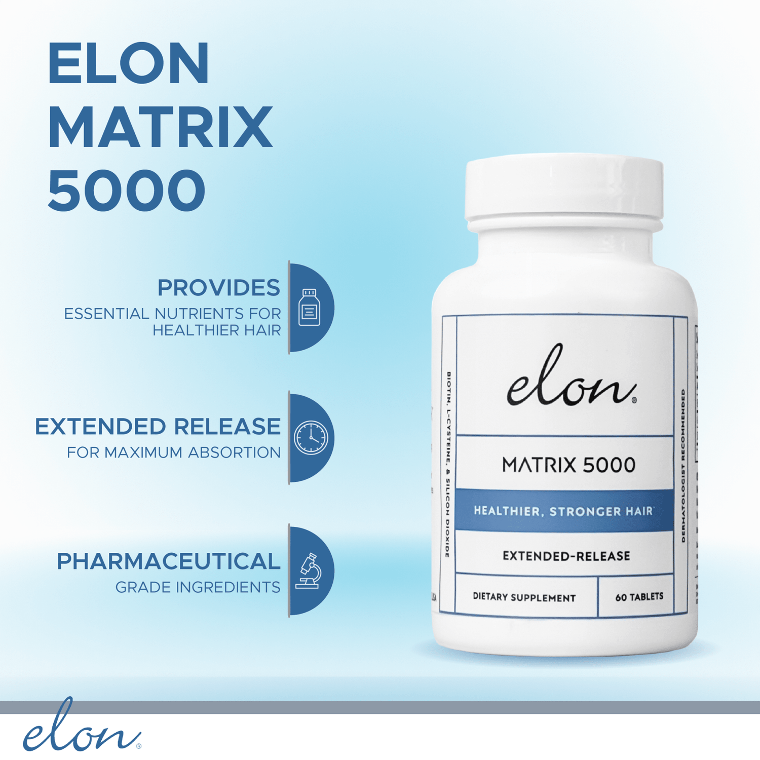 Elon Matrix 5000 for Healthier & Stronger Hair - Infographic