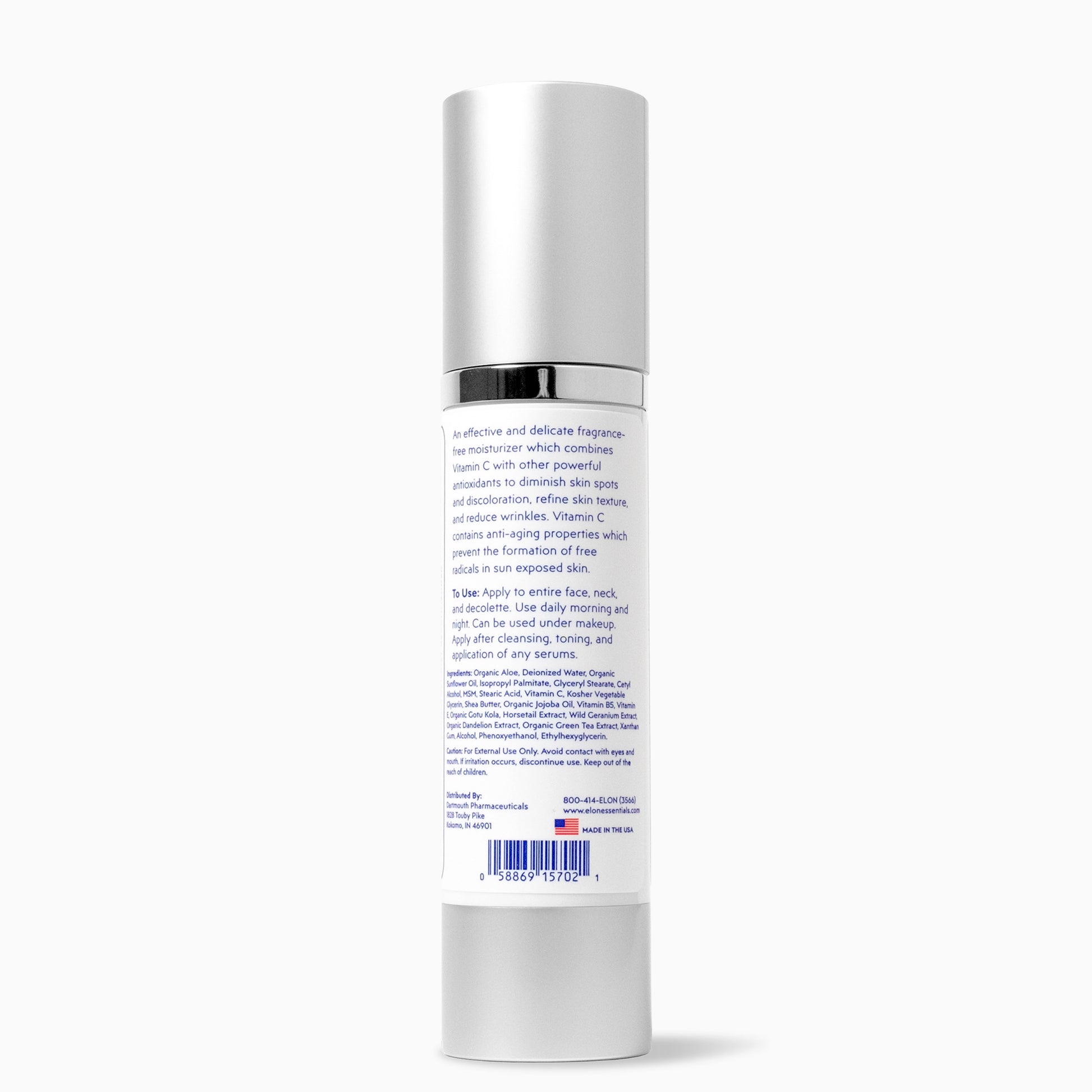 Elon Vitamin C Moisturizer: Fragrance - Free & For All Skin Types - elonessentials.com