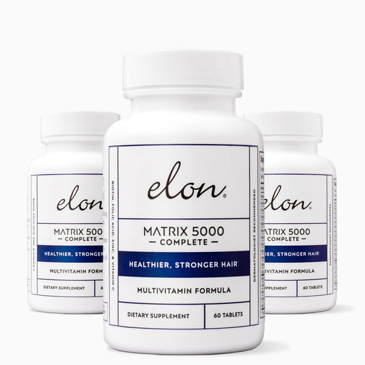 Elon Hair Care —  Matrix 5000 Complete Multi-Vitamin for Healthier & Stronger Hair - 3-Pack